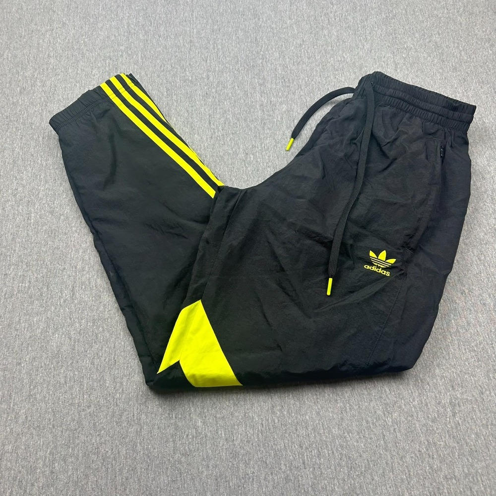 Adidas Columbus Crew Drawstring Jogger Track Pants Mens Medium Black Soccer